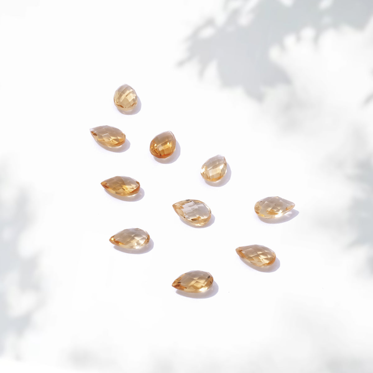 Natural Gemstone Citrine Pear Briolette 5x8 mm