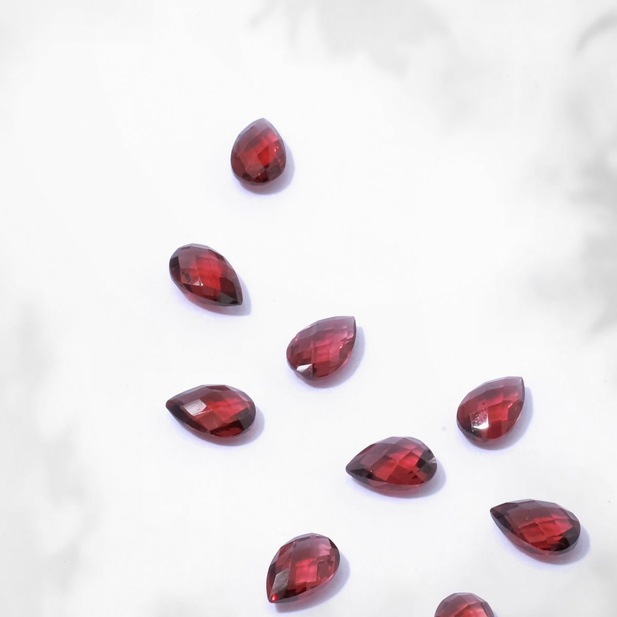 Natural Garnet Pear Briolette Gemstone 5x8 mm