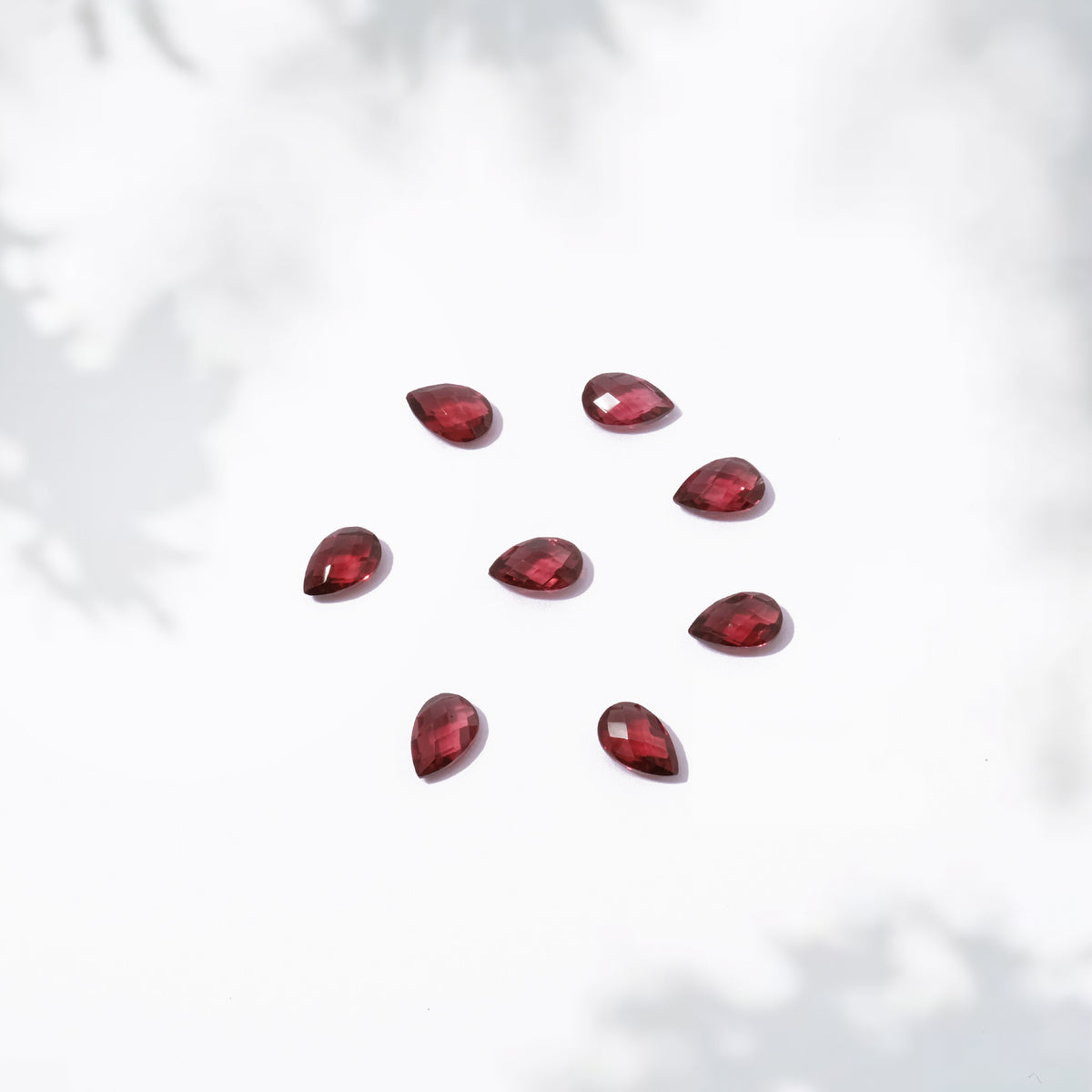 Natural Garnet Pear Briolette Gemstone 5x8 mm