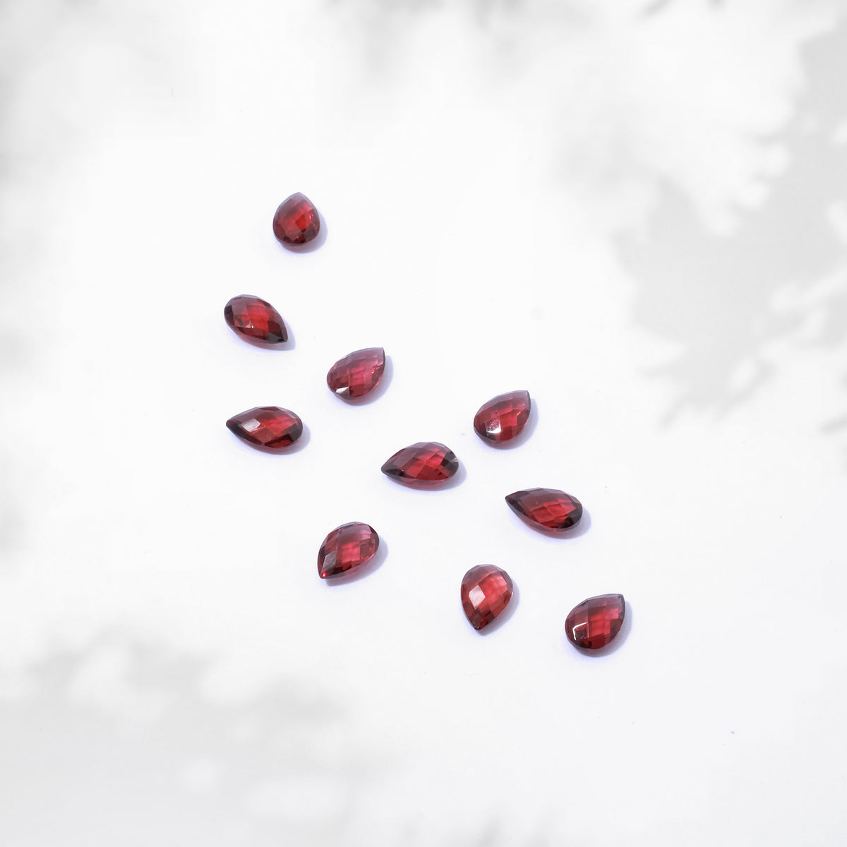 Natural Garnet Pear Briolette Gemstone 5x8 mm