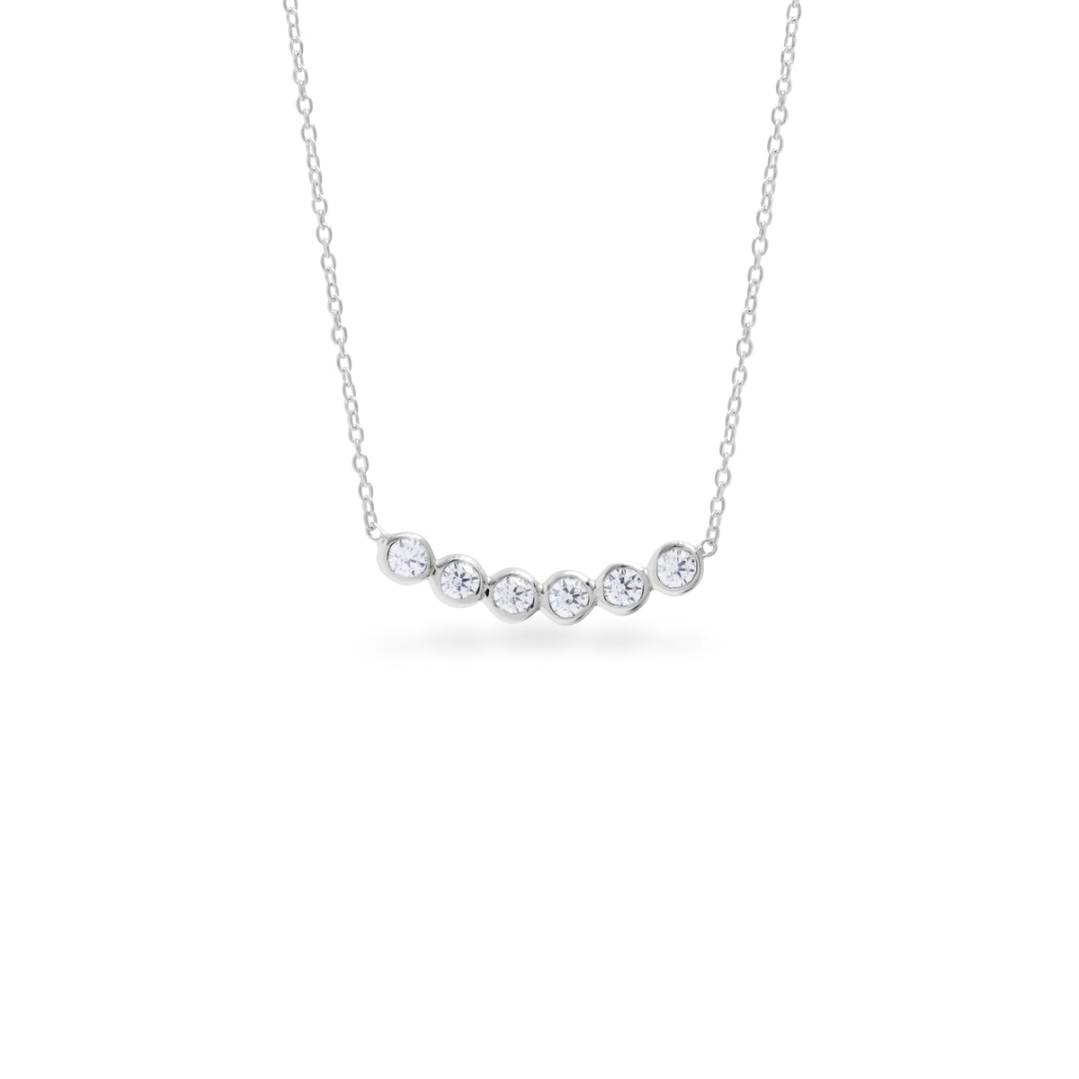 Petite Circle Collection Necklace 925 Sterling Silver