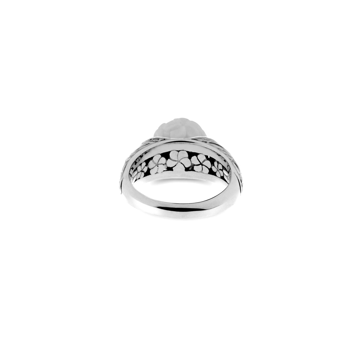 Small 925 Silver Cocktail Ring Japanese Collection