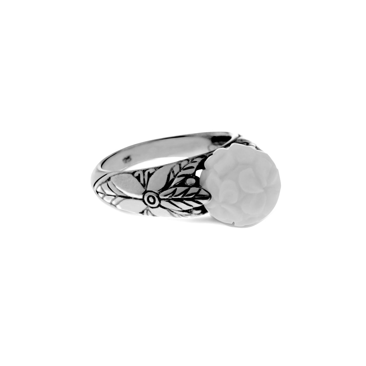 Small 925 Silver Cocktail Ring Japanese Collection
