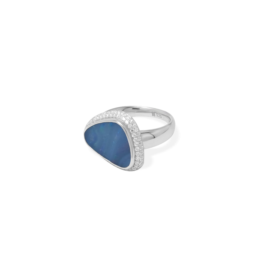 Cincin 2 Large Koleksi Opal Perak 925