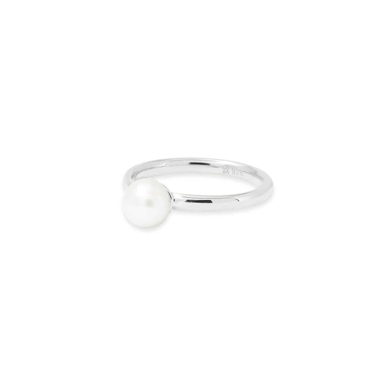 Lumine Pearl Round Ring 925 Sterling Silver Collection