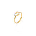 Heart Gold Plated Ring Dainty Heart 925 Sterling Silver Collection