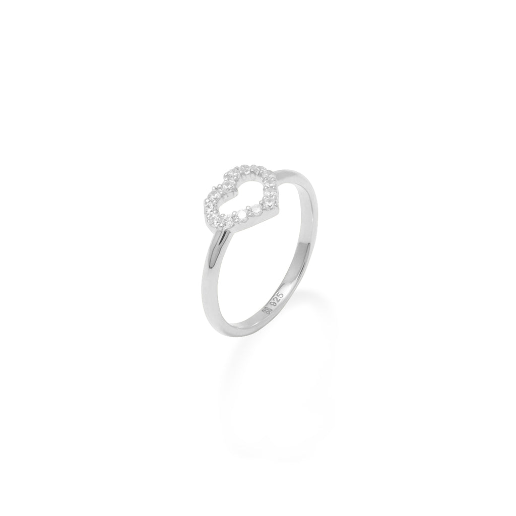 Heart Ring Dainty Heart Collection 925 Sterling Silver