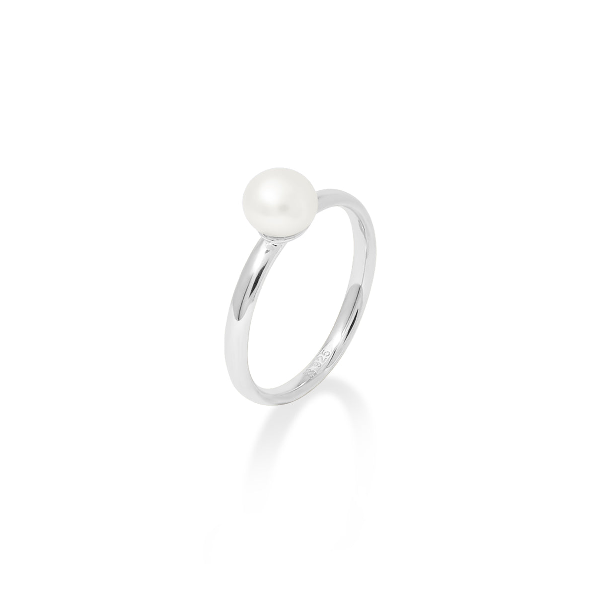Lumine Pearl Round Ring 925 Sterling Silver Collection