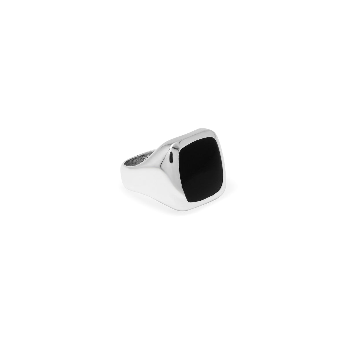 Cincin Square Besar Perak 925 Koleksi Noir