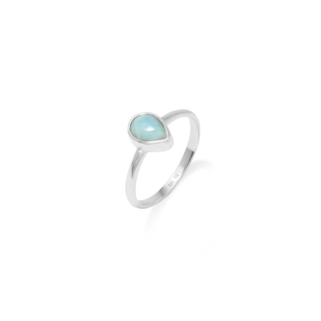 Cincin Teardrop Koleksi Larimar Sterling Silver 925