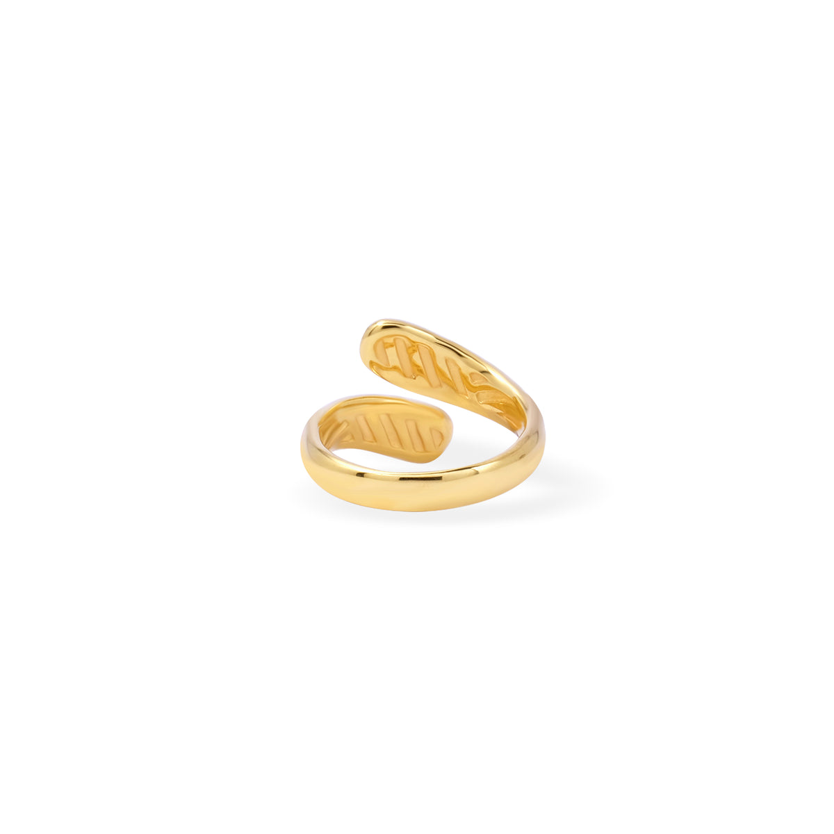 Cincin Adjustable Koleksi Elara Drop Sterling Silver 925 Gold Plated