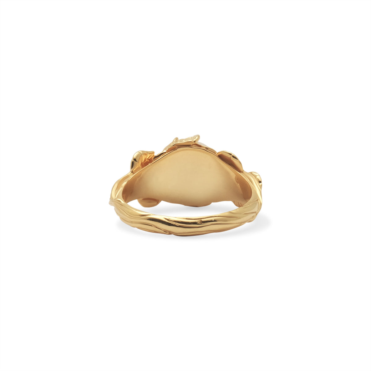 Cincin Cocktail 2 Perak Koleksi Mutiara Melati Sterling Silver 925 Gold Plated