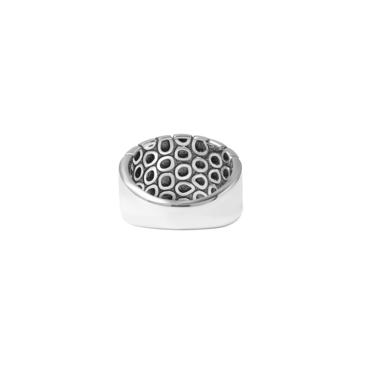 Cincin Wide Koleksi Pebble Sterling Silver 925