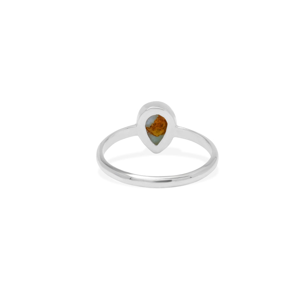 Cincin Teardrop Koleksi Larimar Sterling Silver 925