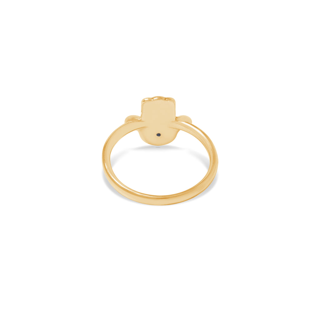 Cincin 2 Perak Koleksi Hamsa Sterling Silver 925 Gold Plated