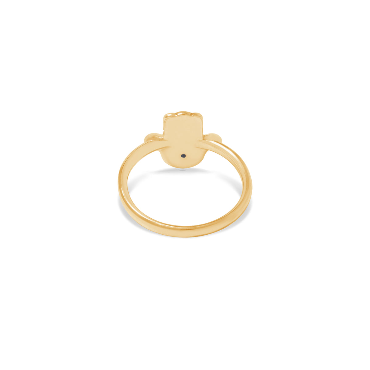 Ring 2 Silver Hamsa Collection Sterling Silver 925 Gold Plated