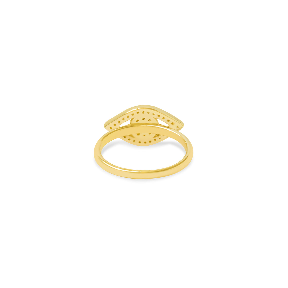 Cincin Cocktail Perak Koleksi Evil Eye Sterling Silver 925 Gold Plated
