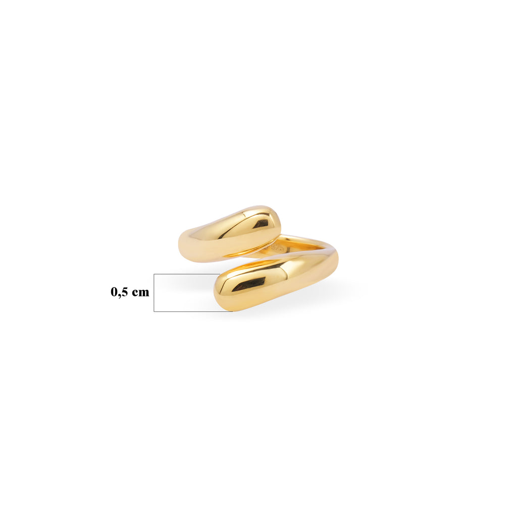 Elara Drop Sterling Silver 925 Adjustable Ring