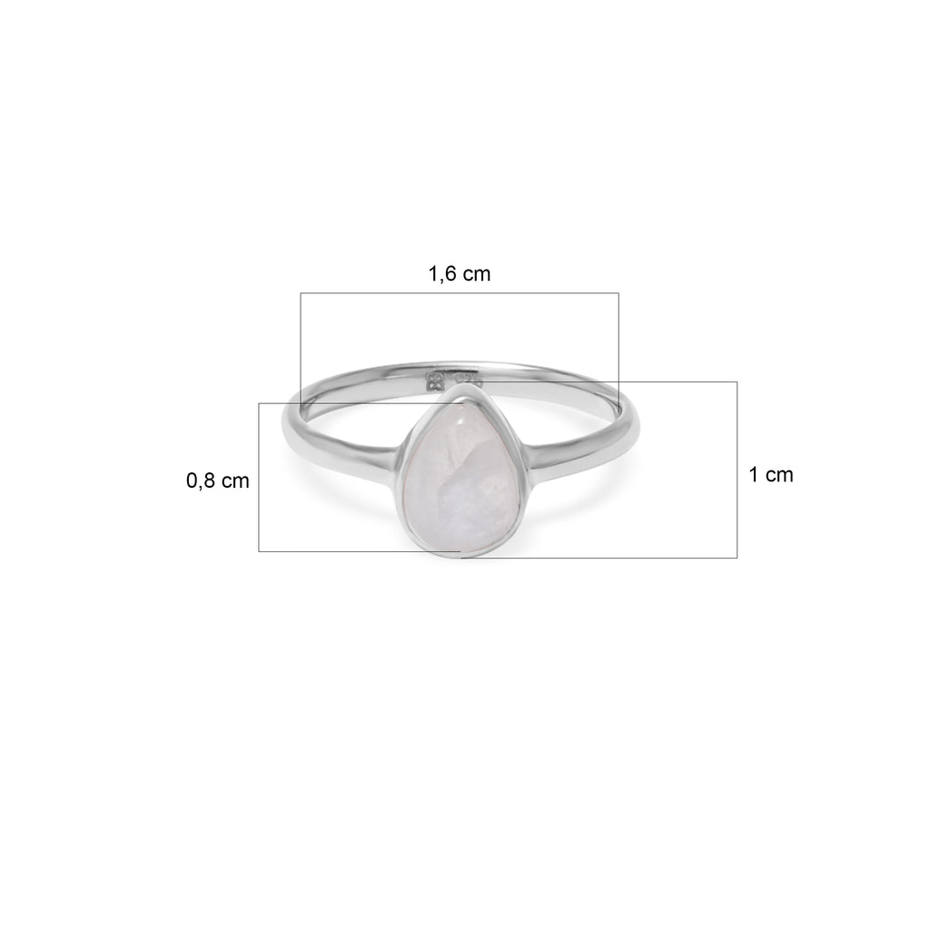 Cincin Teardrop Koleksi Serenity Perak 925