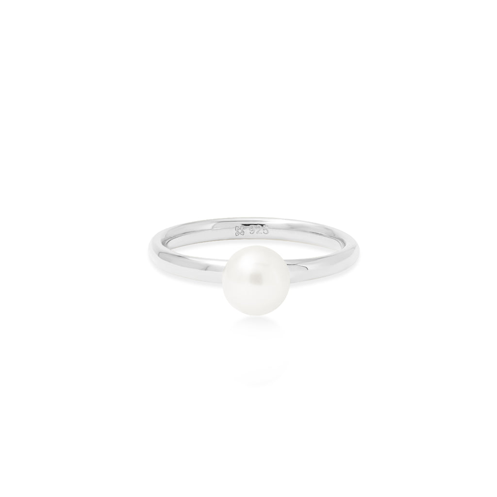 Cincin Round Koleksi Lumine Pearl Sterling Silver 925