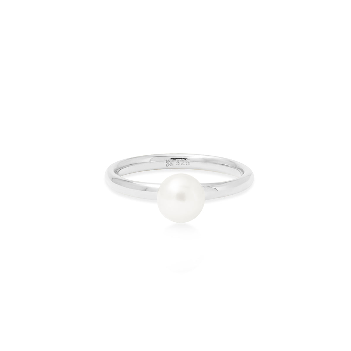Lumine Pearl Round Ring 925 Sterling Silver Collection