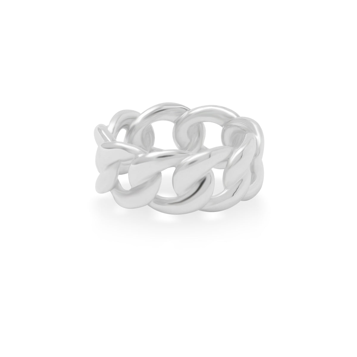 Cincin Rantai Extra Large Perak Koleksi Cuban Sterling Silver 925