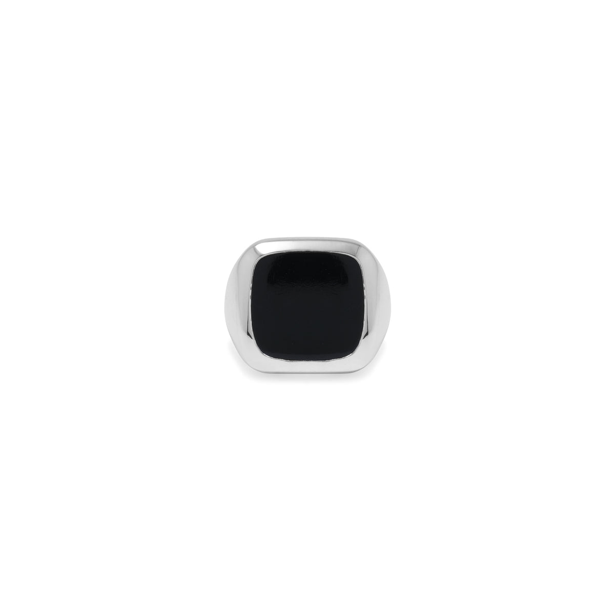 Cincin Square Besar Perak 925 Koleksi Noir
