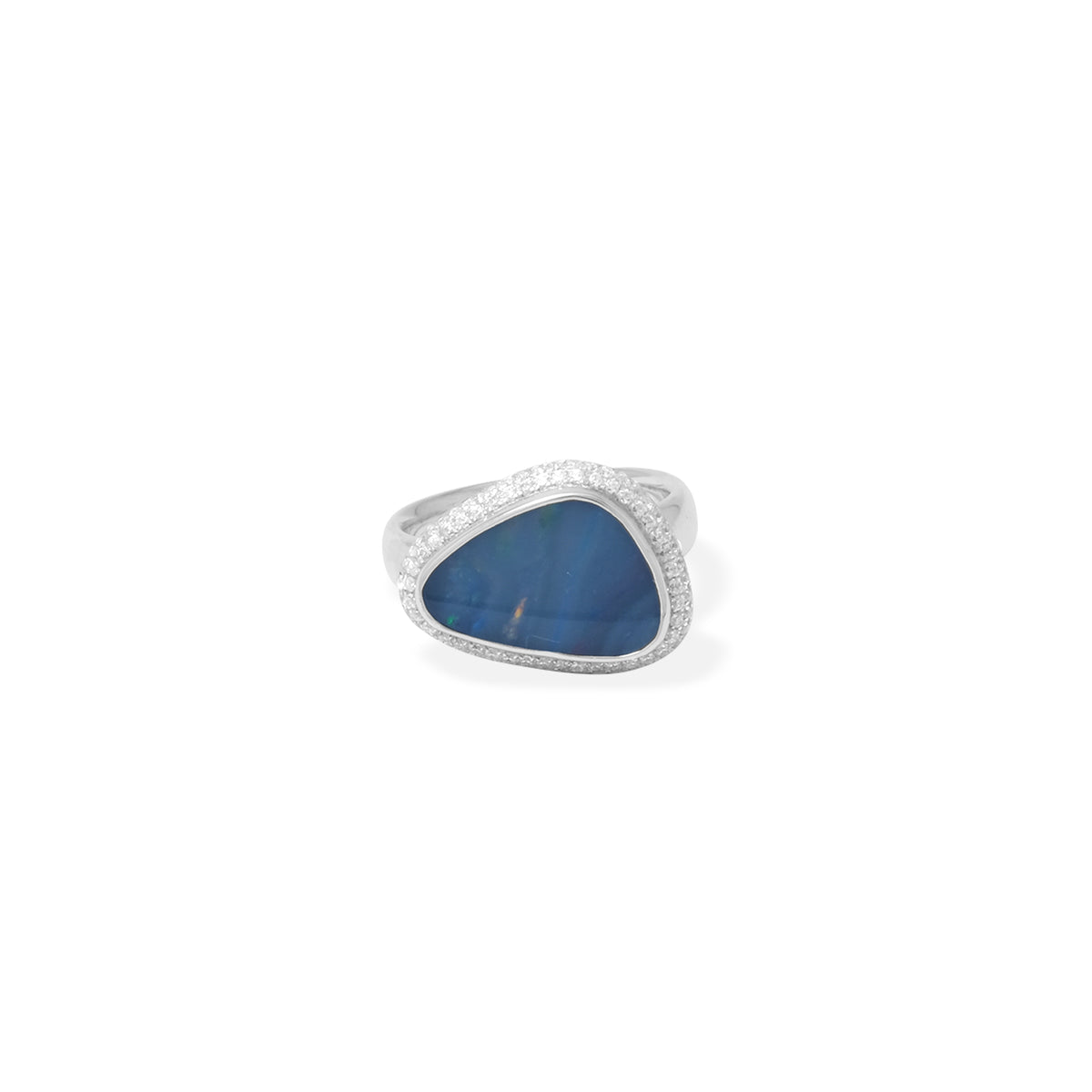 Cincin 2 Large Koleksi Opal Perak 925