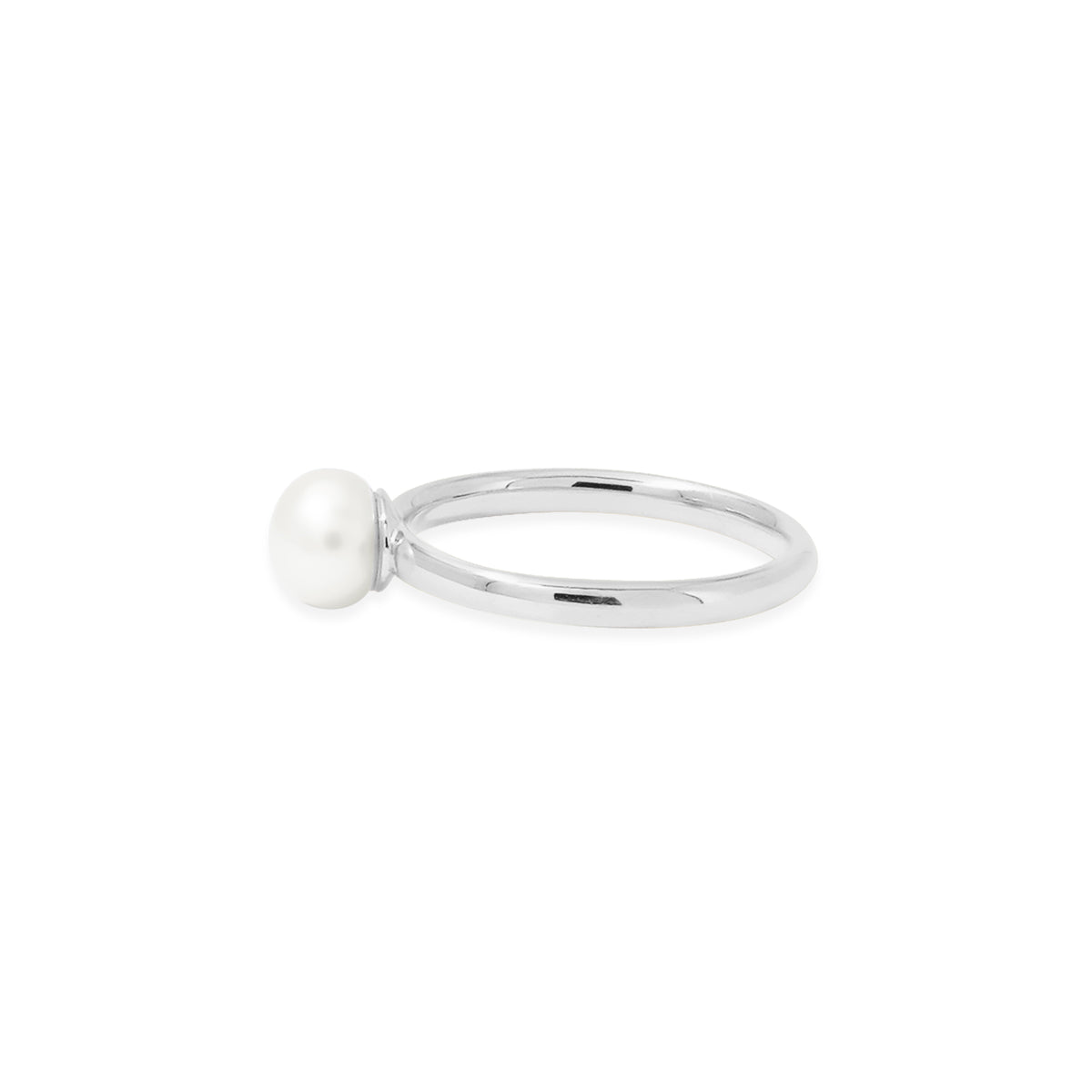Lumine Pearl Round Ring 925 Sterling Silver Collection