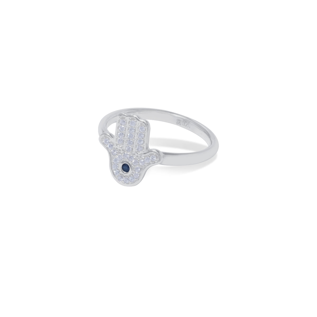 Hamsa Sterling Silver 925 Ring Set of 2