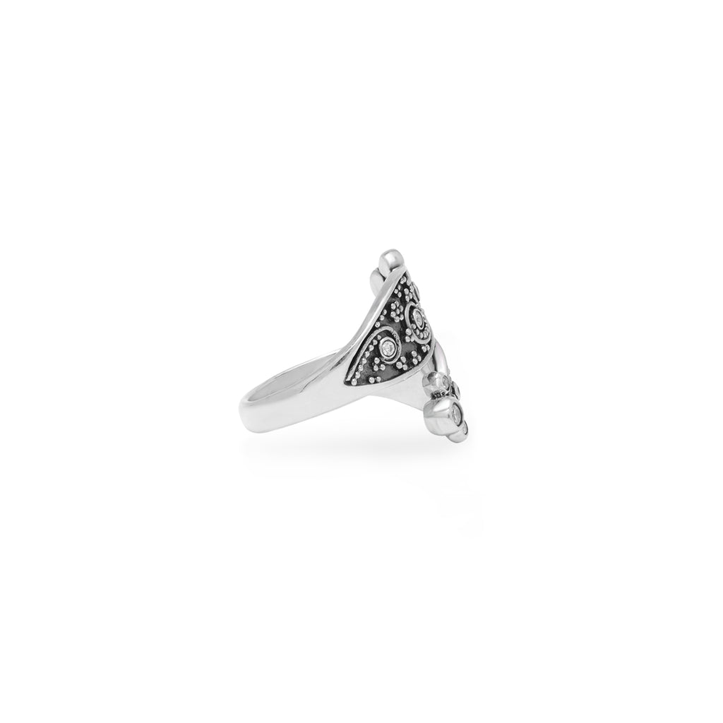 Jejawanan Collection Adjustable 925 Sterling Silver Ring
