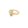 Cincin 2 Perak Koleksi Hamsa Sterling Silver 925 Gold Plated