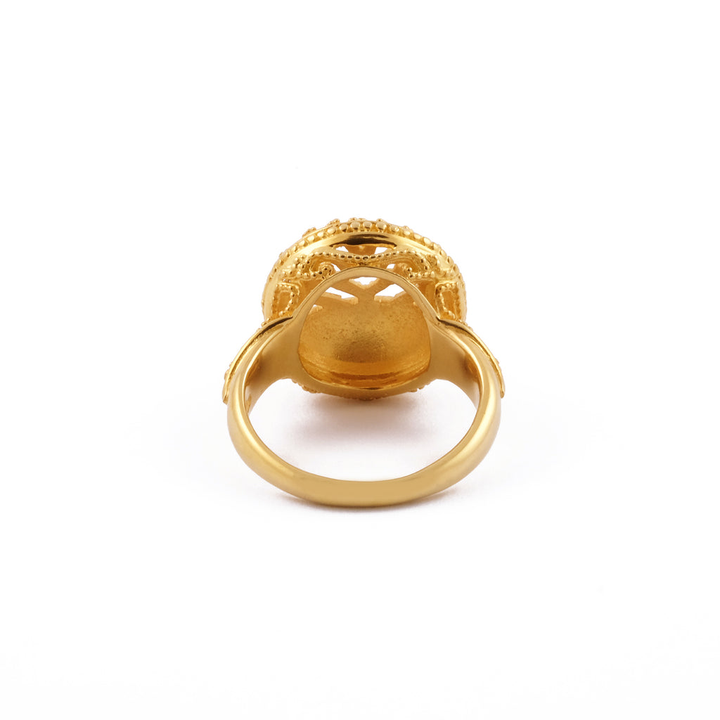 925 Sterling Silver Songket Collection Signet Ring