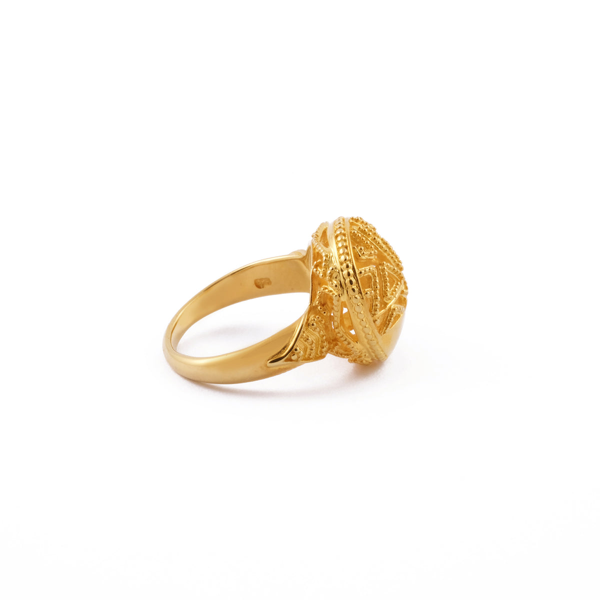 925 Sterling Silver Songket Collection Signet Ring