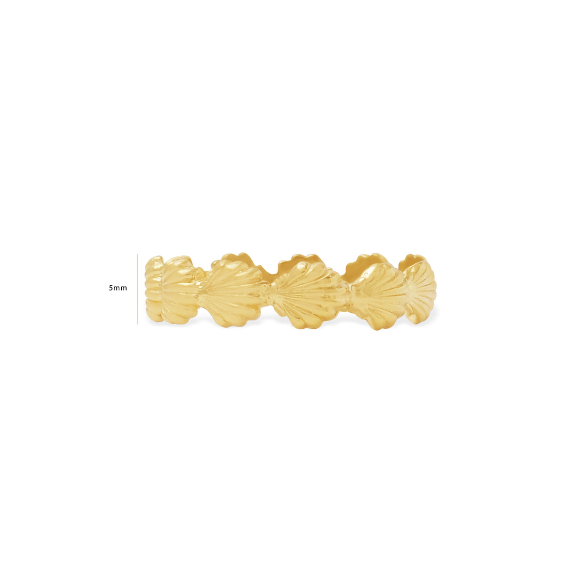 Shell Collection Sterling Silver 925 Band Ring