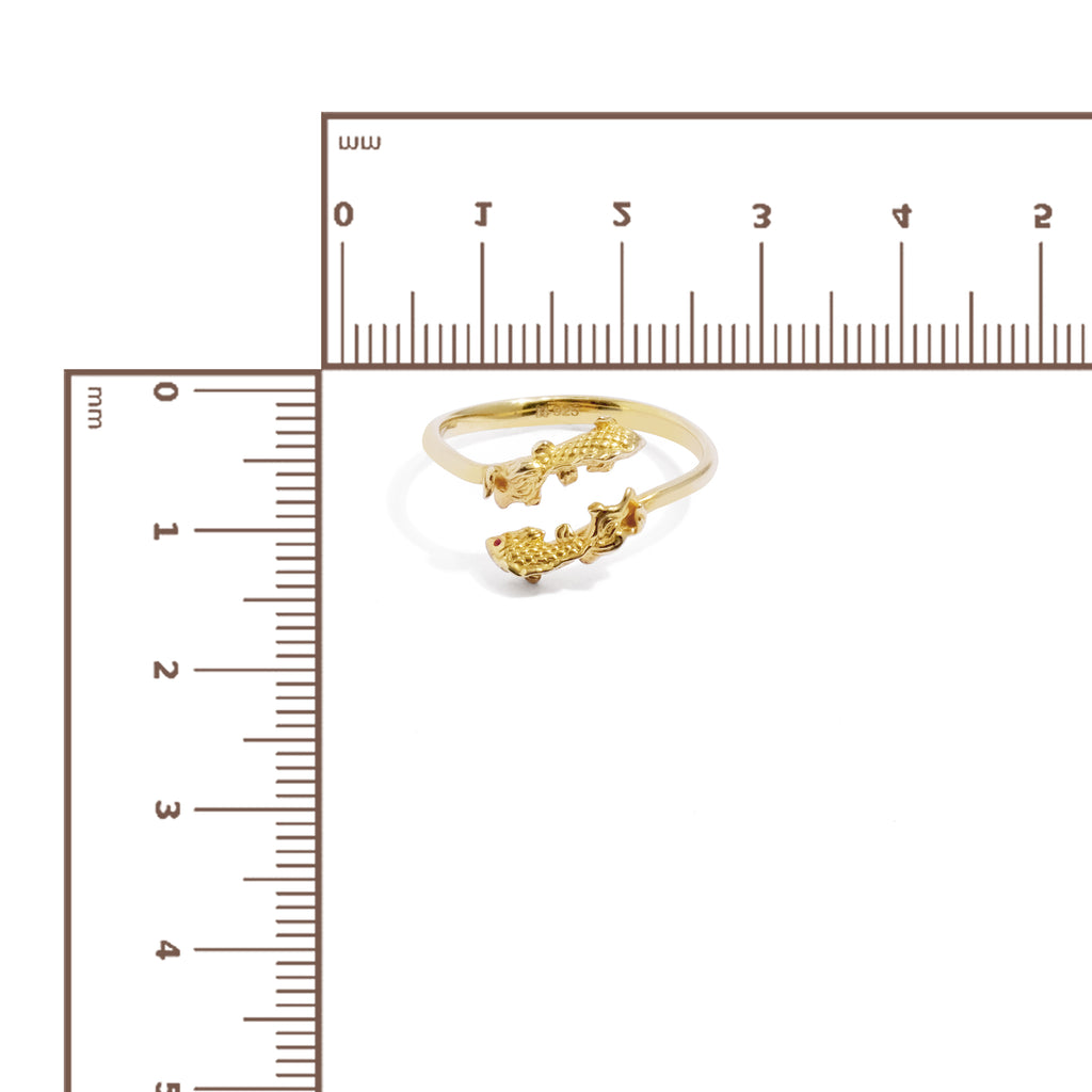 Cincin Perak Yamabuki Sterling Silver 925 Gold Plated