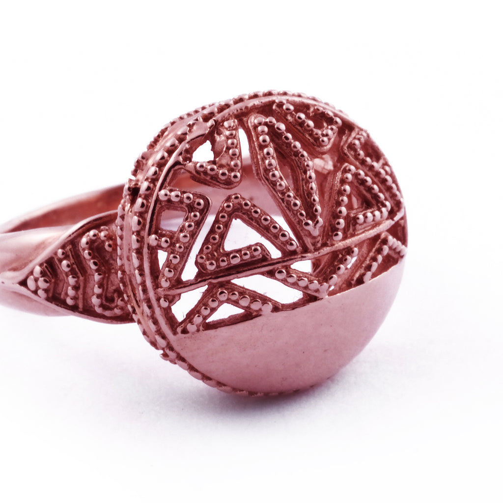 925 Sterling Silver Songket Collection Signet Ring