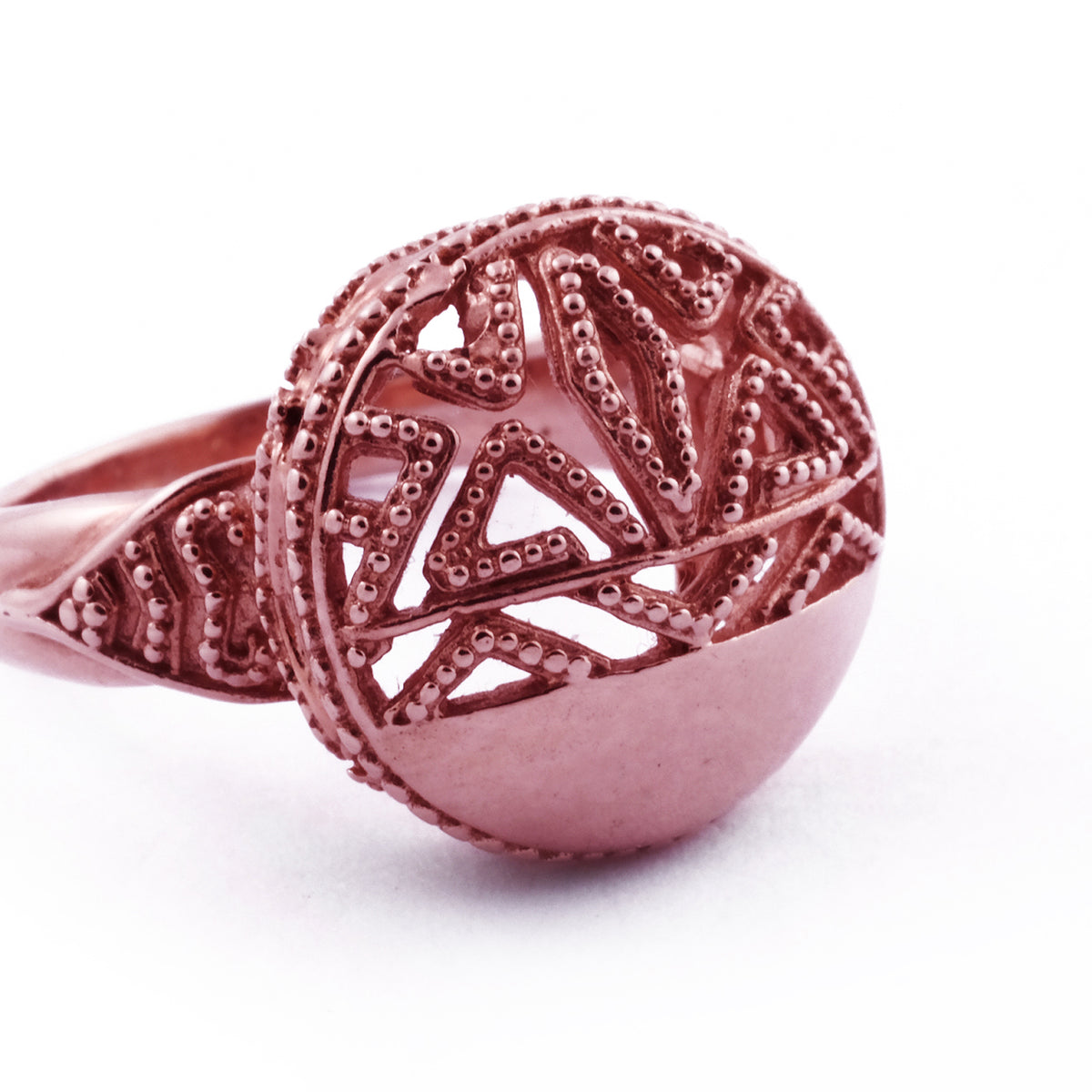 925 Sterling Silver Songket Collection Signet Ring