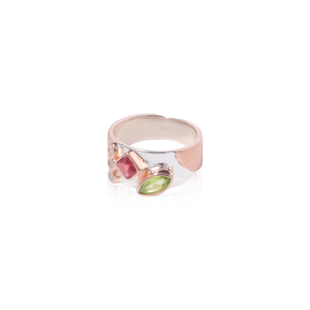 Nirmana Collection 925 Sterling Silver Band Ring
