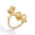 Bougainvillea Split Ring Sterling Silver 925