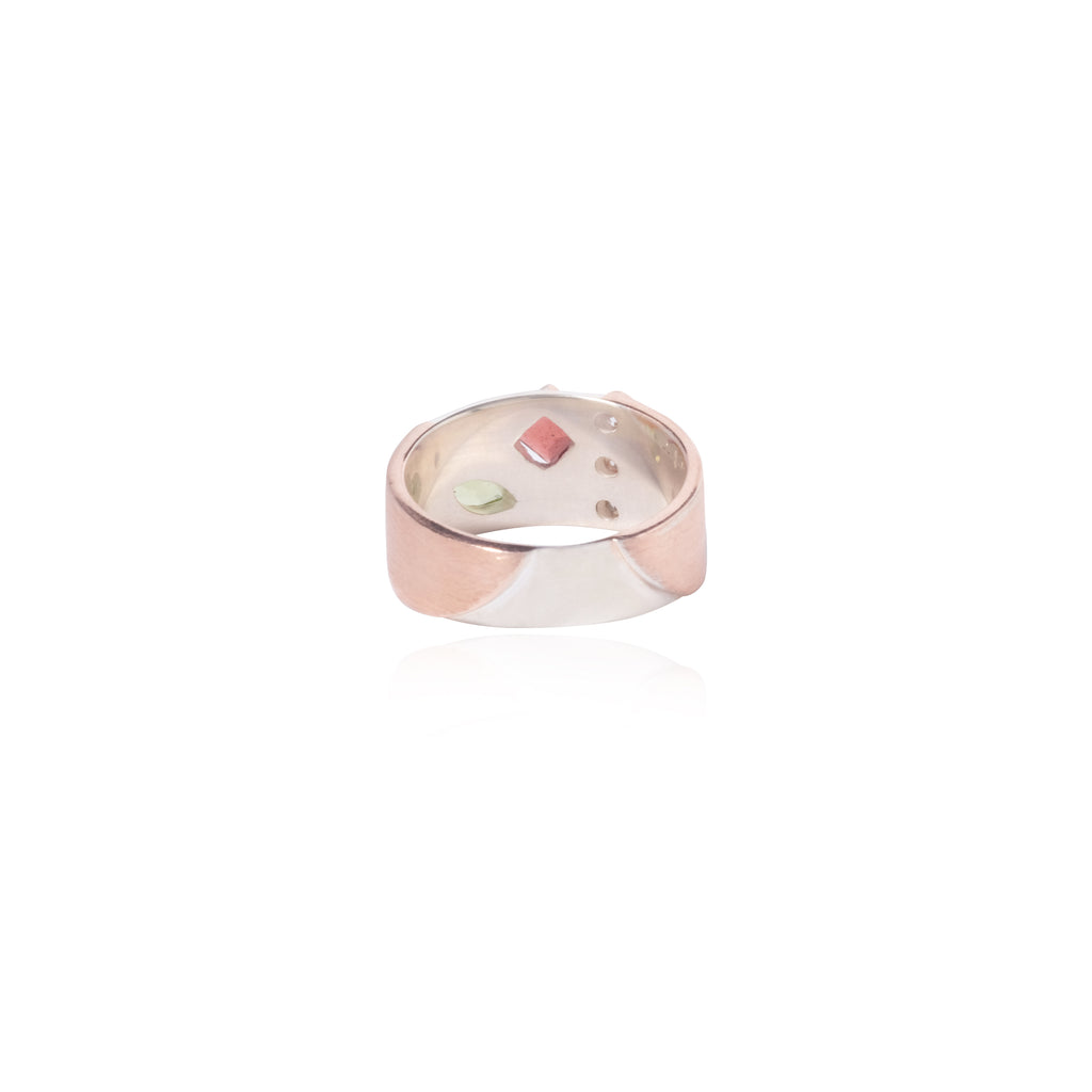 Nirmana Collection 925 Sterling Silver Band Ring