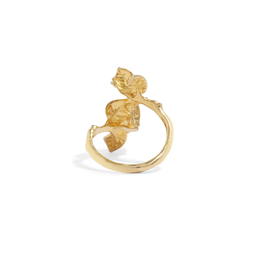 Bougainvillea Split Ring Sterling Silver 925
