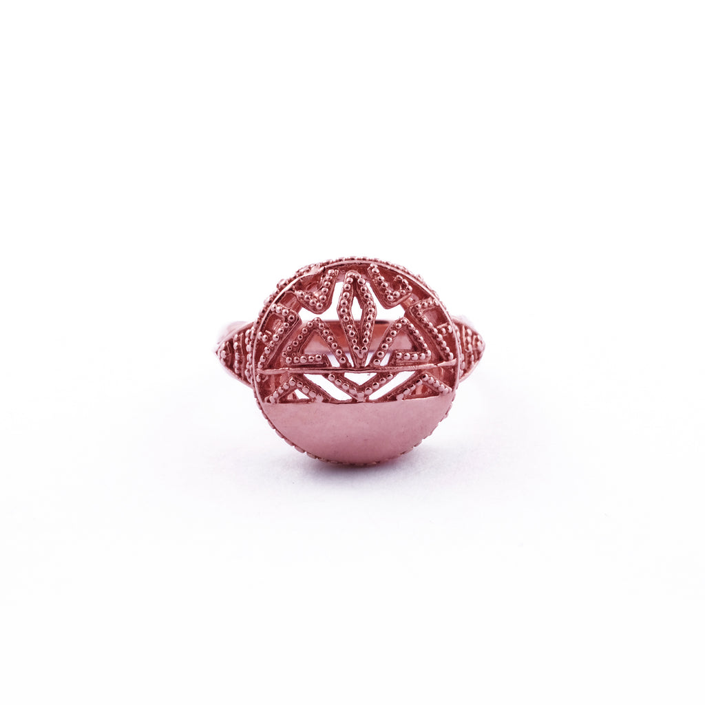 925 Sterling Silver Songket Collection Signet Ring