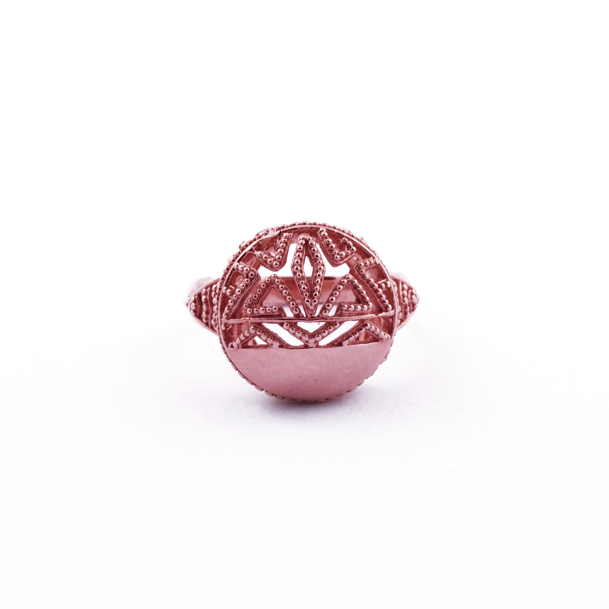 925 Sterling Silver Songket Collection Signet Ring