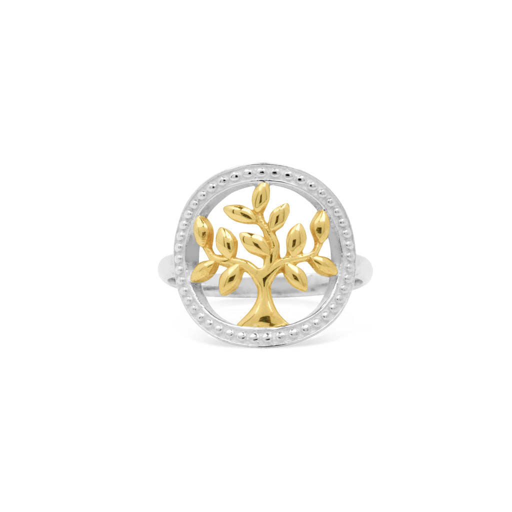 925 Sterling Silver Tree Of Life Ring