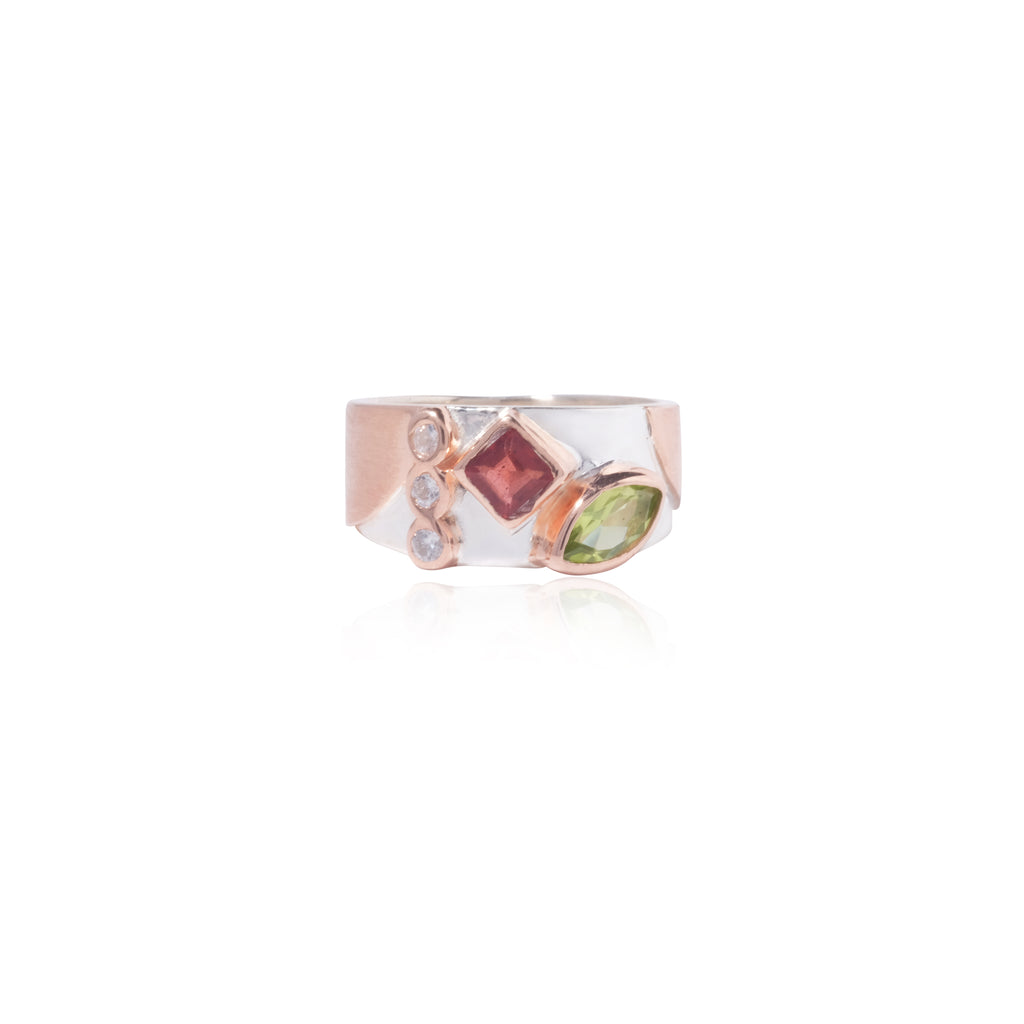 Nirmana Collection 925 Sterling Silver Band Ring