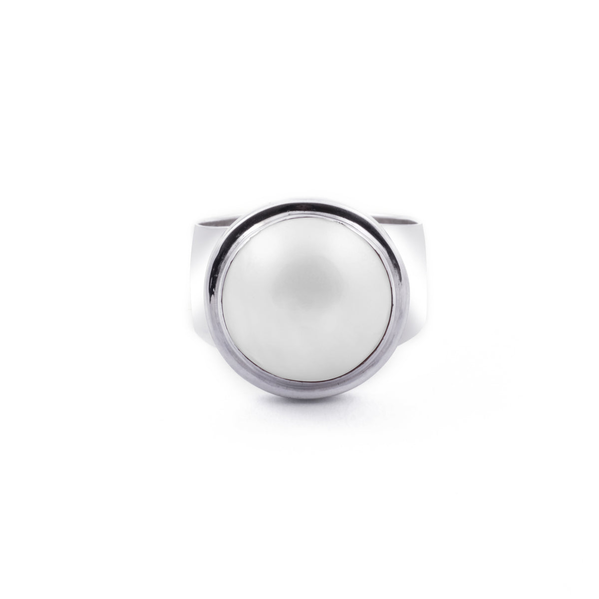 Cincin Perak 925 Koleksi Plain Mabe Sterling Silver