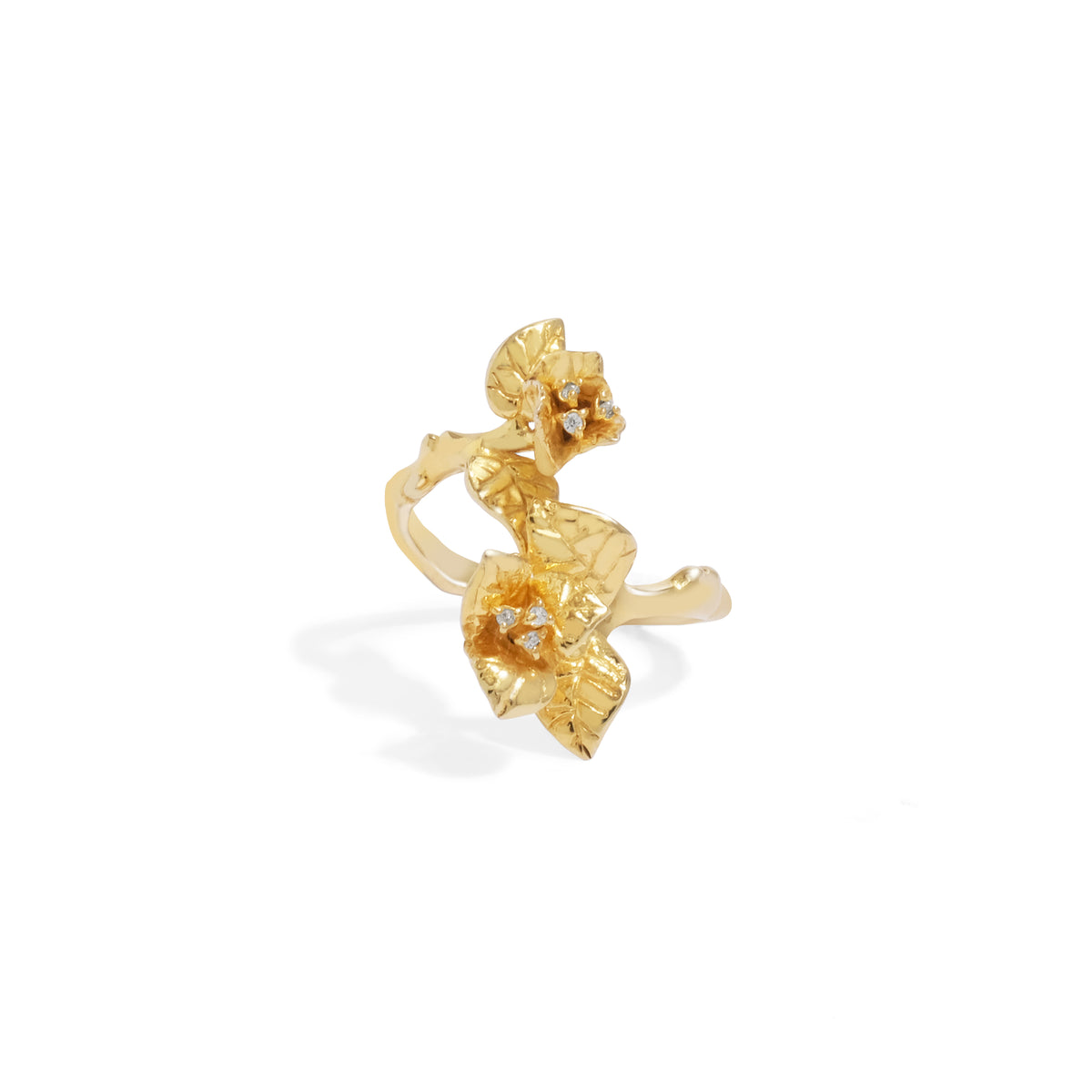Bougainvillea Split Ring Sterling Silver 925