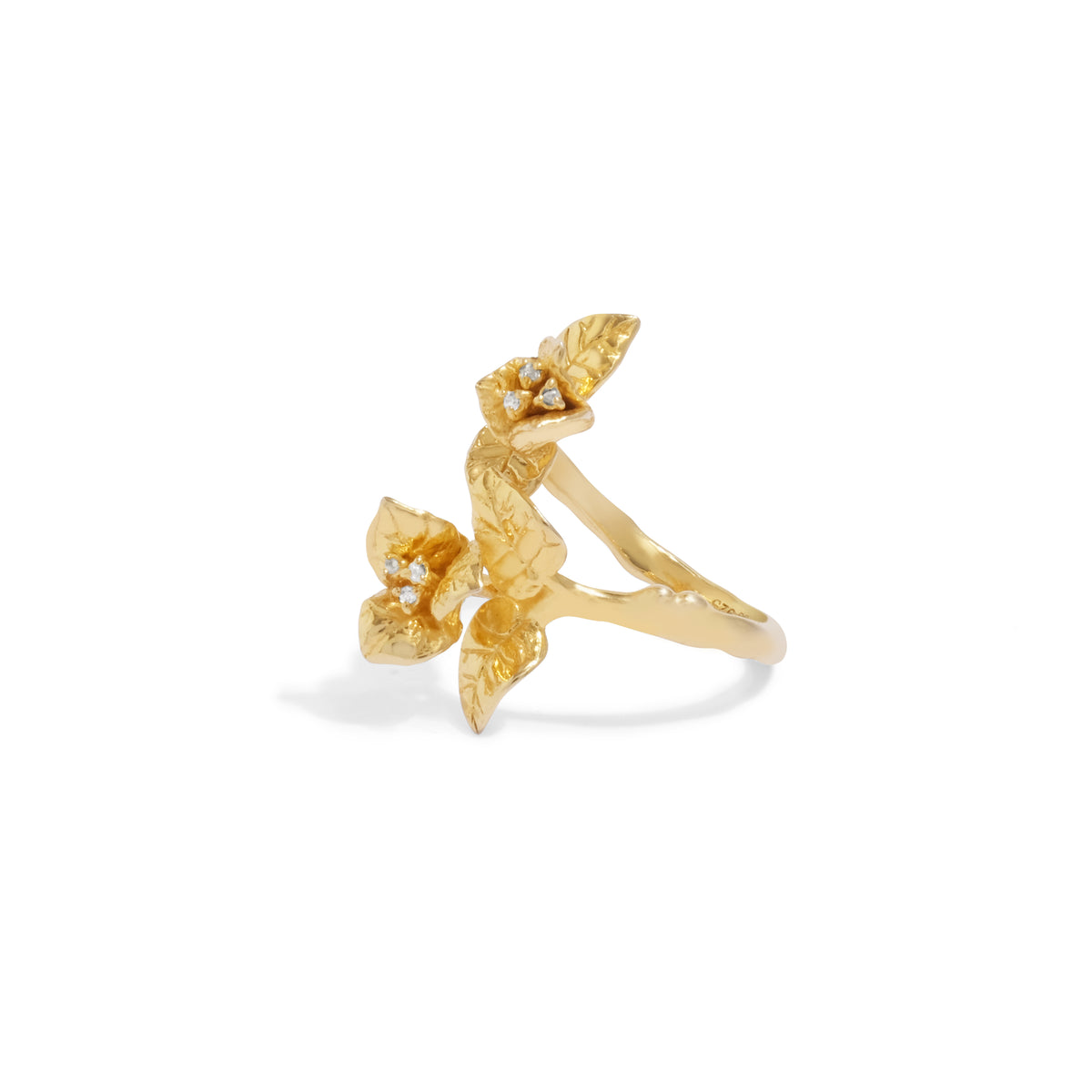 Bougainvillea Split Ring Sterling Silver 925
