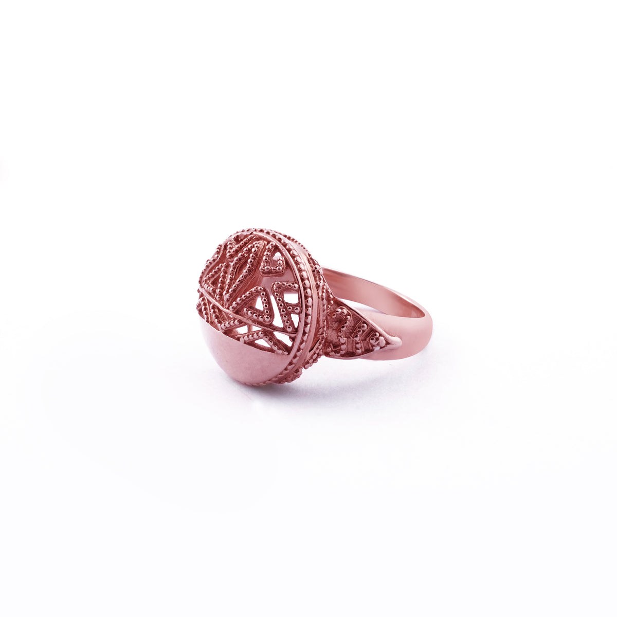 925 Sterling Silver Songket Collection Signet Ring